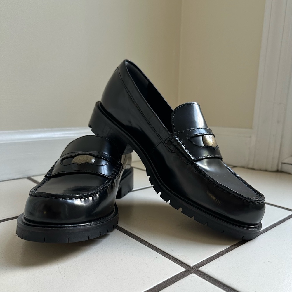 Free People Liv Black Loafers- Size 38- NWOB - Picture 2 of 10